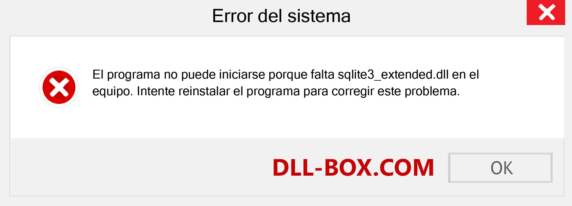 ¿Falta el archivo sqlite3_extended.dll ?. Descargar para Windows 7, 8, 10 - Corregir sqlite3_extended dll Missing Error en Windows, fotos, imágenes