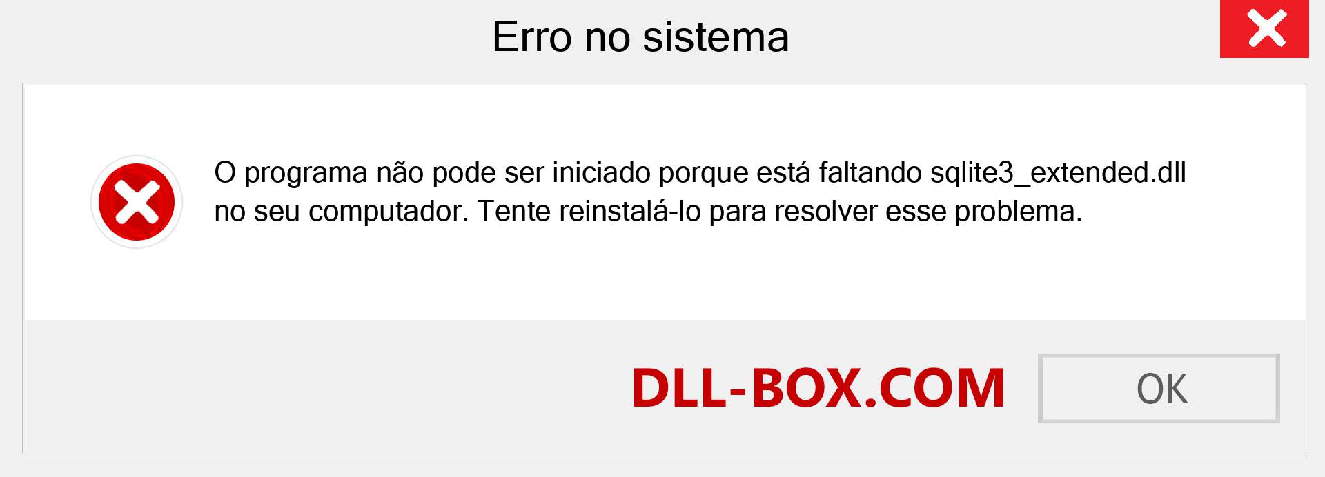 Arquivo sqlite3_extended.dll ausente ?. Download para Windows 7, 8, 10 - Correção de erro ausente sqlite3_extended dll no Windows, fotos, imagens